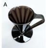 Clear Conical Coffee Dripper Reusable Spiral Design Drip Coffee Filter for Home Office Barista Beginners