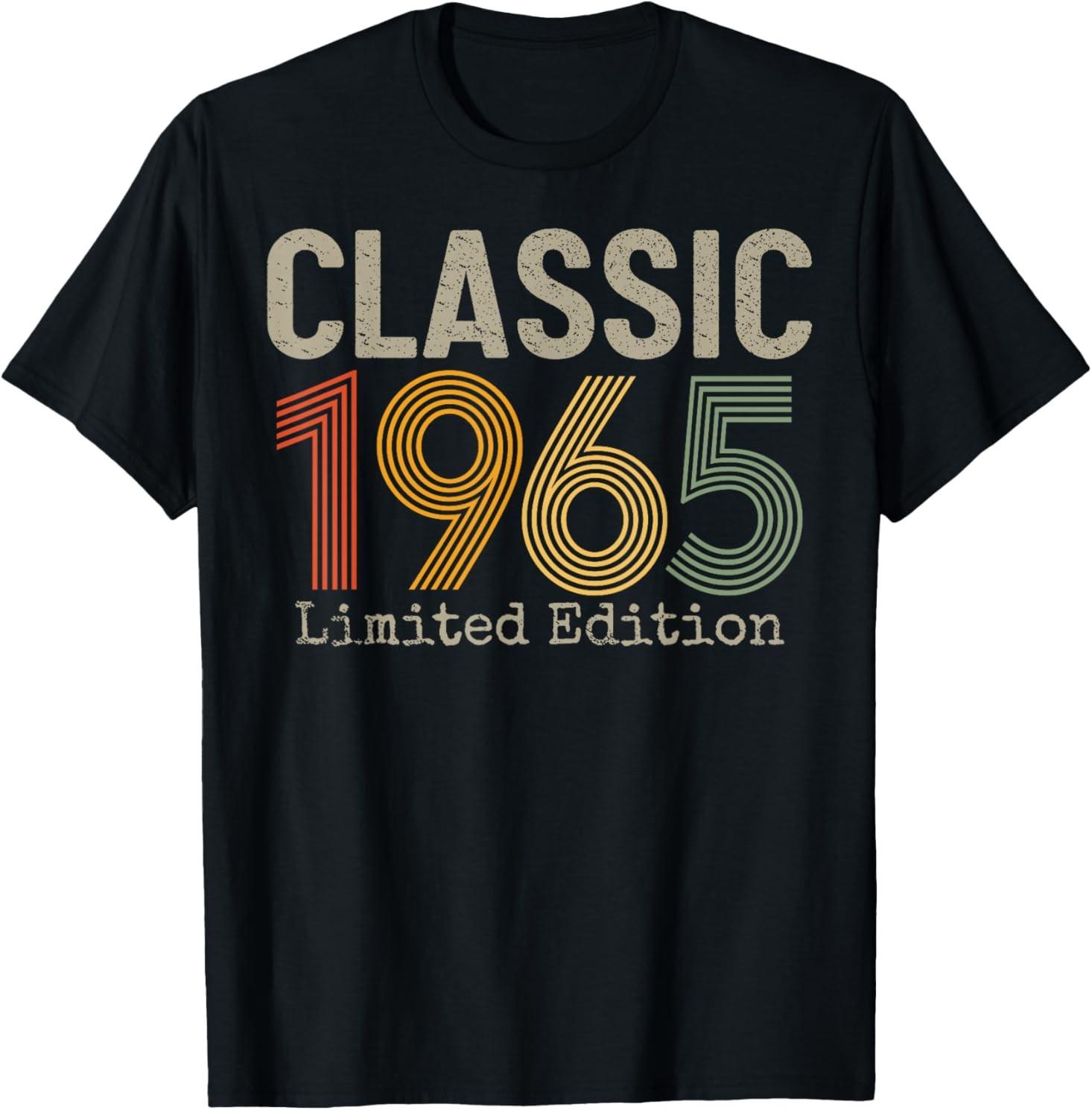 Classic 1965 Limited Edition 60 Year Old Gifts 60th Birthday T-Shirt S разноцветный