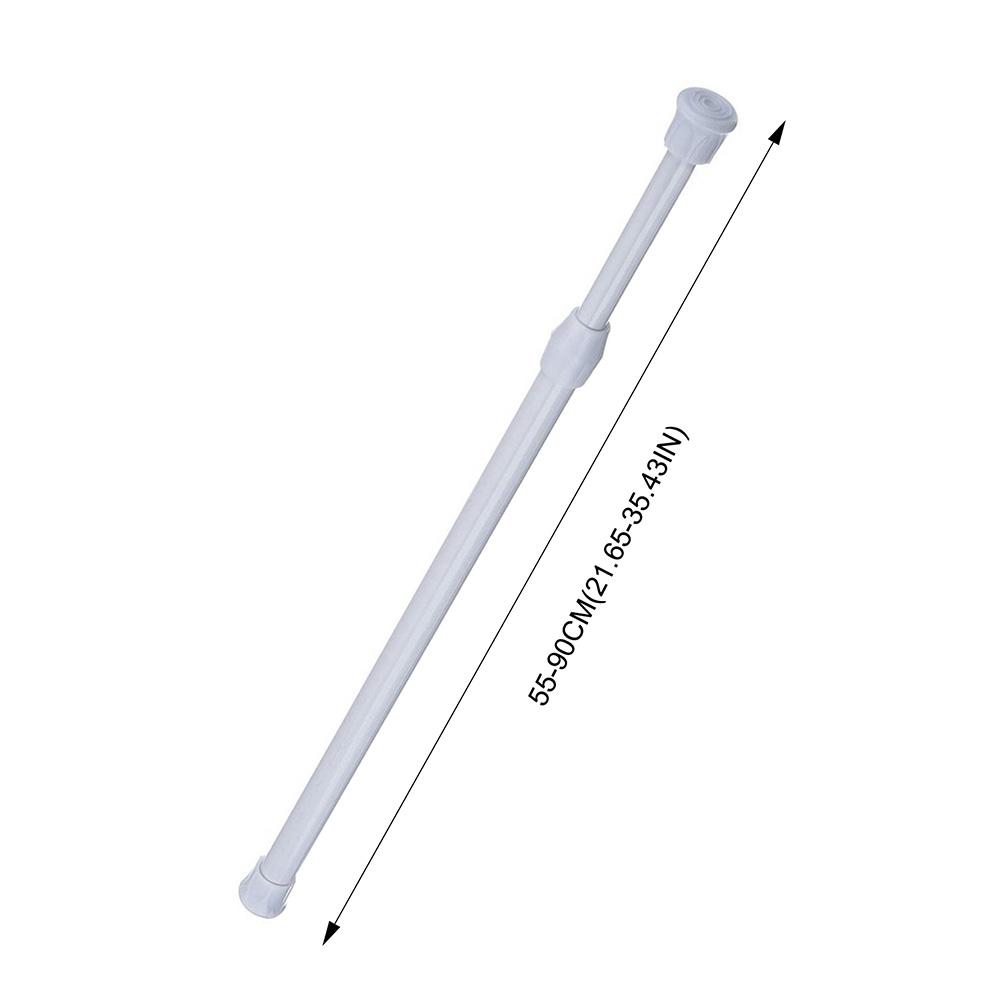 Spring Tension Curtain Rods Widely-used Adjustable Metal Curtain Rods for Wardrobe Kitchen Cupboard