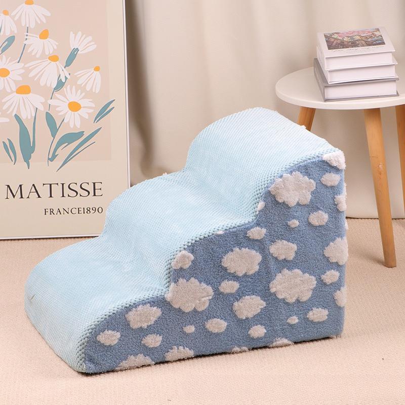 Safety Ramps Pet Stairs for Small Dogs Cats Non Slip Washable Foam Steps Climbing Ladder for Sofa Bed Accessories Dog Ramp