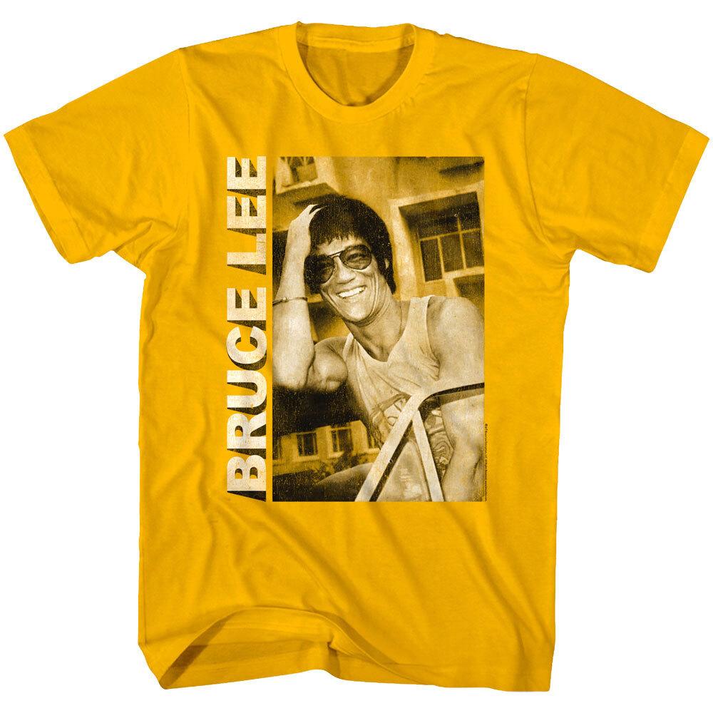 Bruce Lee Smiling Photo Men T Shirt M