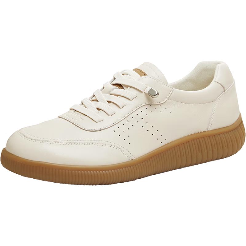 Temy s Women s Casual British Oxford Shoes 37 бежевый