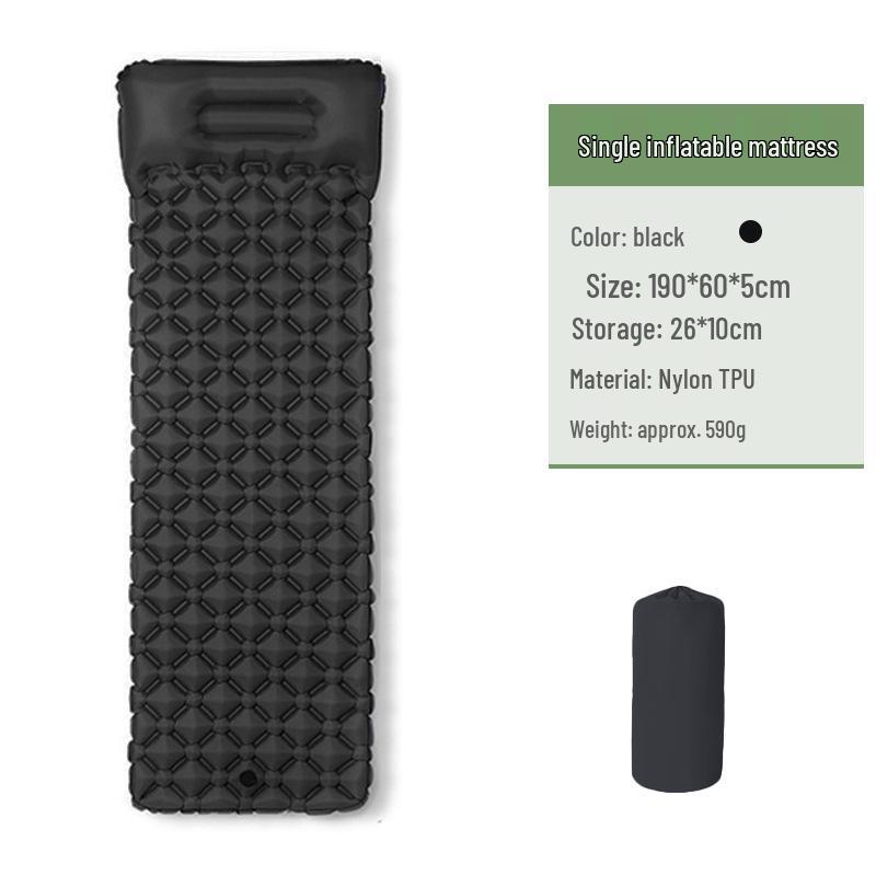 

Надувной кемпинговый матрас с ножным насосом и встроенной подушкой 190*60*5 cm