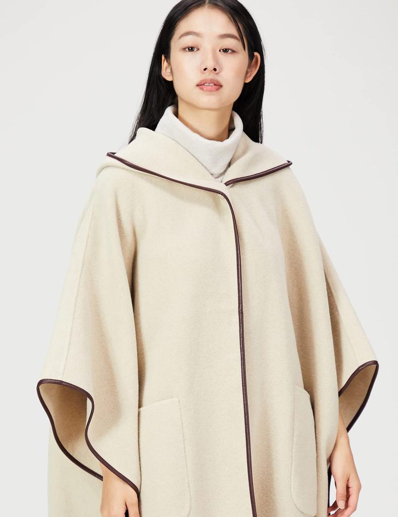 Mira Owen Hooded Poncho Size Size F Women's Coat, 09WFC214003,