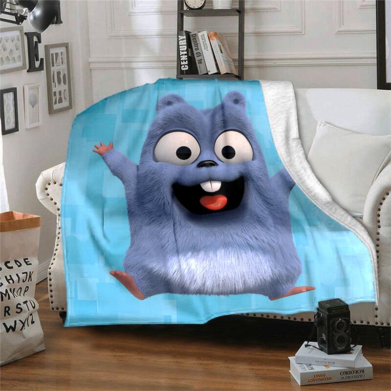 Grizzly & Lemminge Flanelldecke Weich Warm Ganzjahresdecke, Design für Camping, Autoreisen, Wandern Sofa, Bett, Büro Perfektes Geschenk für Partys