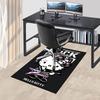 1pc ROCK HELLO KITTY Home Office, Durable Polyester Floor Mat with Easy, Office Decor, Urban Style, Nonslip Backing, Highquality Fabric