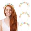 European and American Birthday Enamel Letter Crown Headband - "IT'S MY BIRTHDAY!"