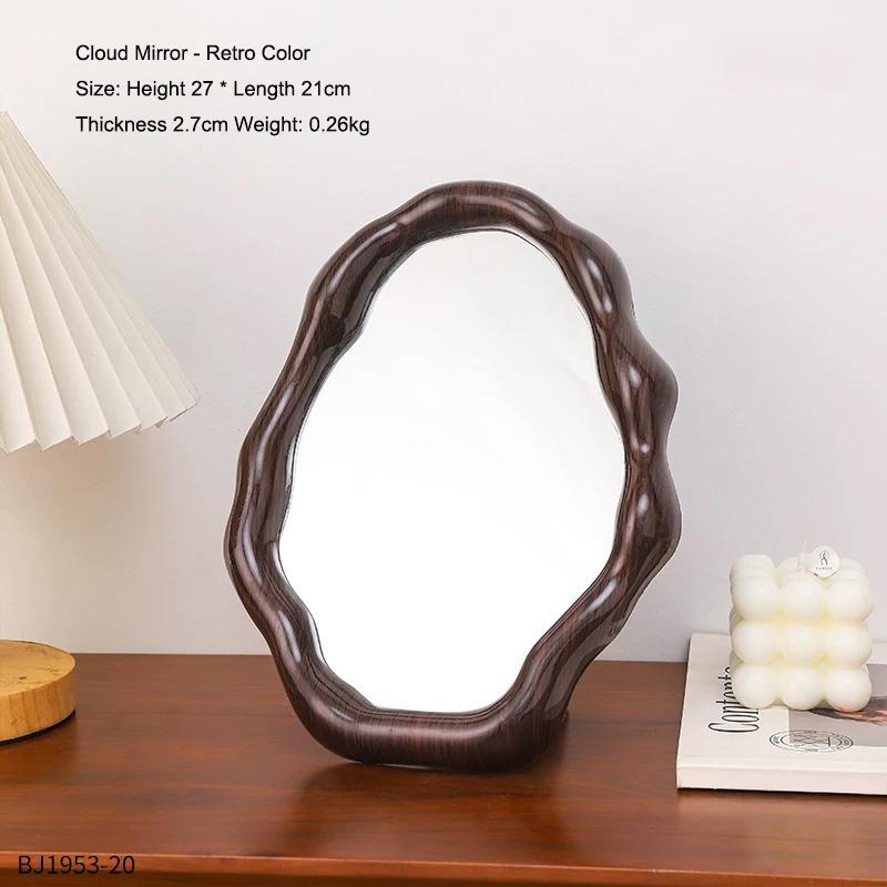 

Creative Portable Cloud Makeup Mirror Foldable Standing Mirror Desktop Makeup Mirror Room Decoration Cosmetics Home Decoration