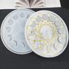 New DIY Crystal Glue Mold Lunar Eclipse Moon Phase Ornament Plate Star Moon Clock Dial Silicone Mold Set