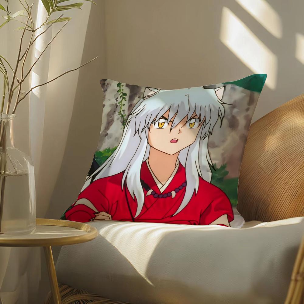 Японское Аниме Инуяша Наволочка Шелковистая Элегантная Комфорт Диван-Кровать Невидимая Молния 30cmx30cm