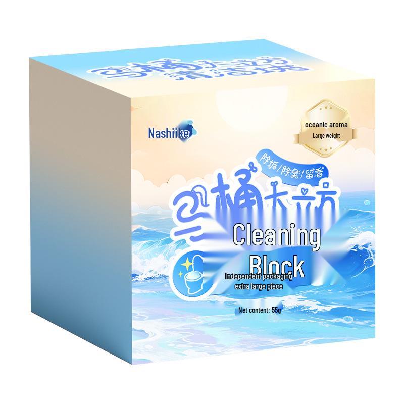 

Blue Bubble Fragrant Toilet Bowl Cleaner - Deodorizing Square Cubes for Fresh Flush