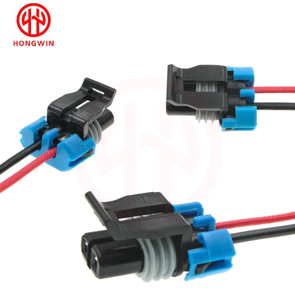 12102747 New Windshield Washer Pump Low Coolant Sensor Two Lead Wiring Pigtail Connector For Chevrolet GM Vehicles Buick Pontiac