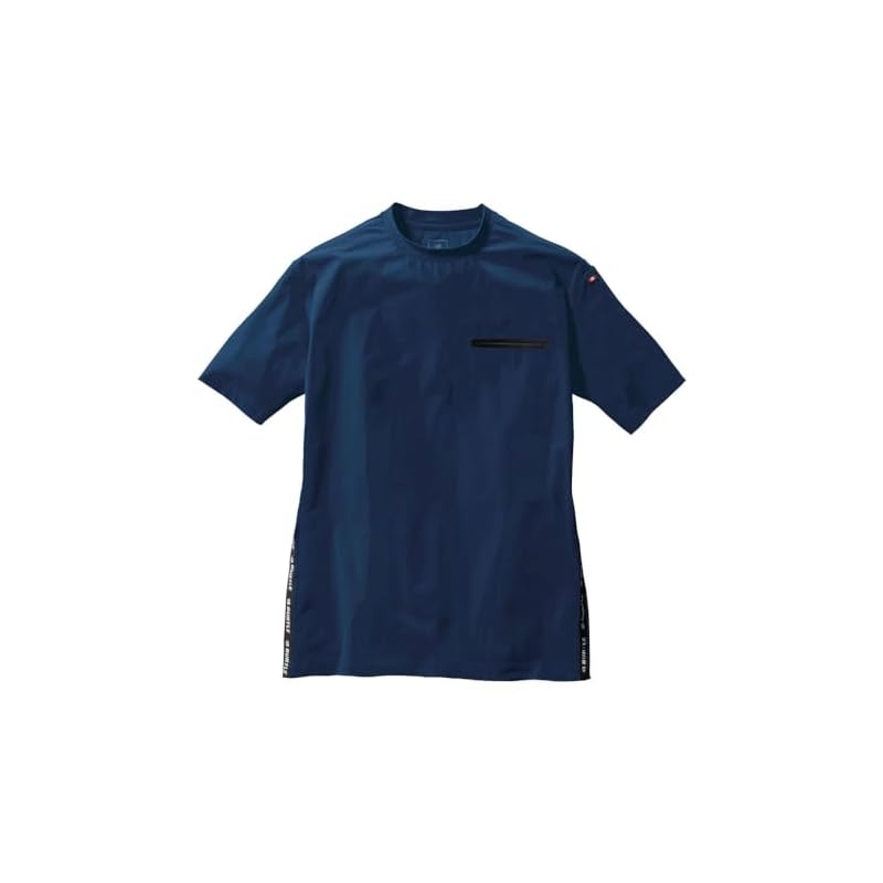 [BURTLE] [Burtle] 247 Short-Sleeve Short T-Shirt (Unisex) Cooling Touch Stretch L 3 Navy