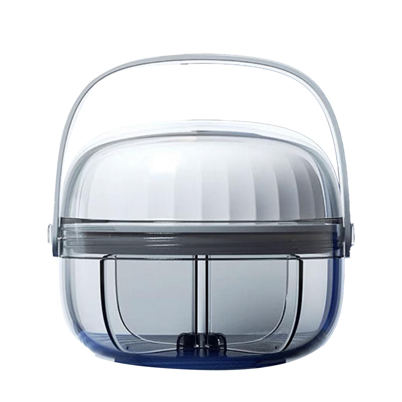 

Портативный медицинский планшетный ящик для ПК вращающийся витаминный диспенсер органайзер для работы на открытом воздухе Gray 6.2x5.3cm