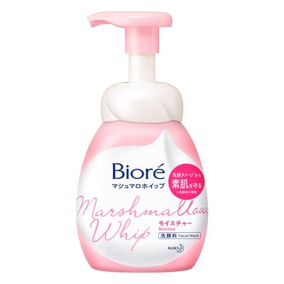 Biore   Detergente Viso Schiumogeno, Marshmallow Whip Moisture, Flacone da 150ml