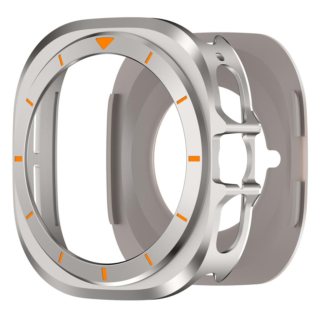 Hülle für Samsung Galaxy Watch Ultra 2025/7 47mm Metall+PC Bumper mit Skala für Galaxy Ultra 47mm Schutzschale Abdeckung