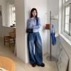 New Arrivals Open Run Women Cotton Blend Stretch Slim Fit Semi Crop Collar Shirt