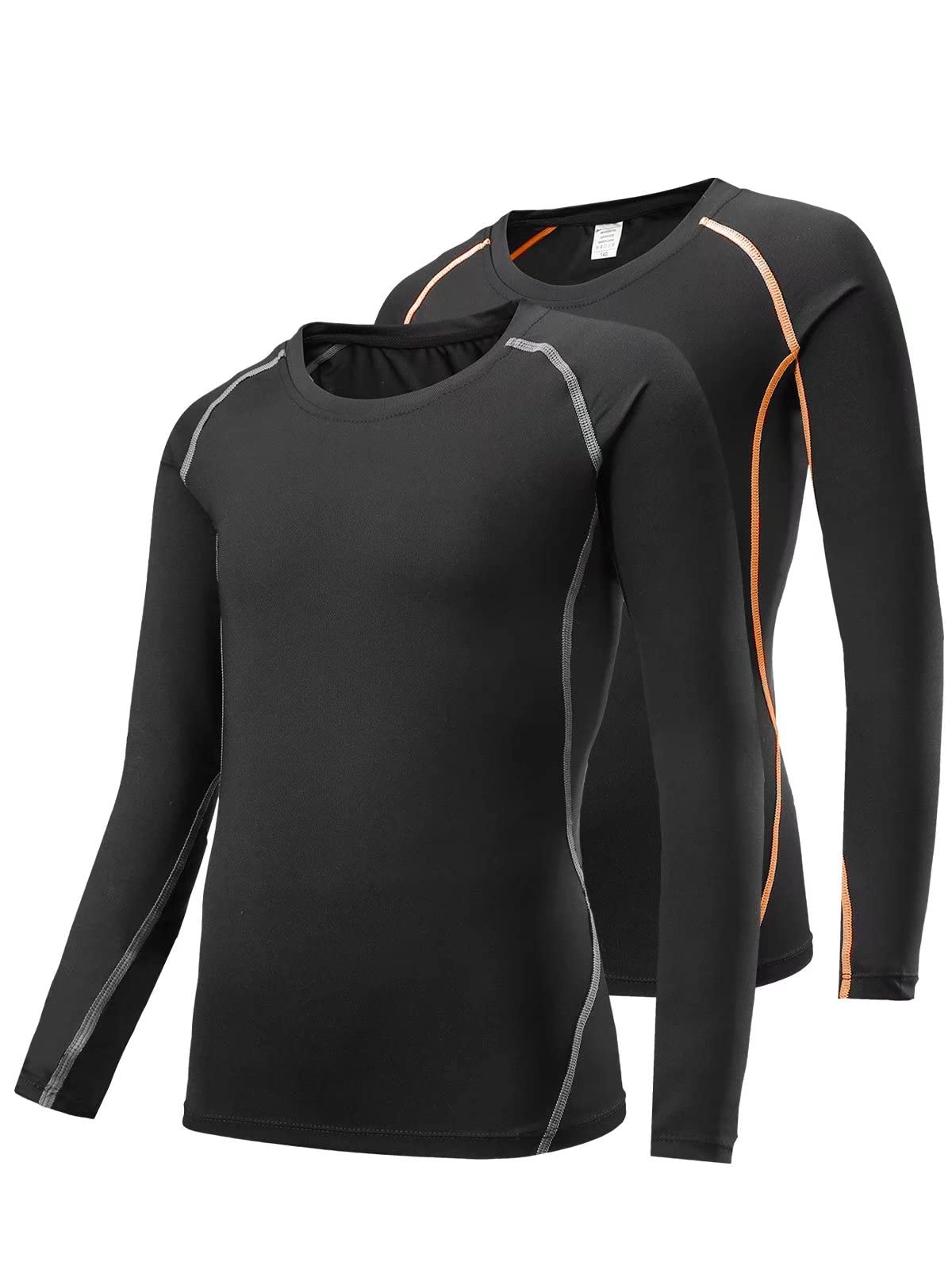 

Детская компрессионная спортивная одежда с длинным рукавом для тренировок, юниорское нижнее белье, быстросохнущая футболка, детское ощущение прохлады [THREEGUN] [Защита от УФ-лучей, унисекс]