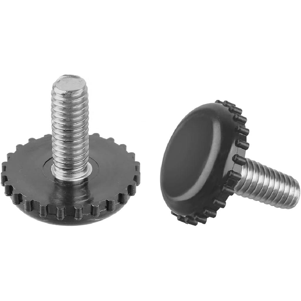 Anwenk Stainless Steel Patio Furniture Leveling Feet 1/4-20 Screw In Threaded Outdoor Furniture Levelers Adjustable Table Chair Levelers Feet Glides