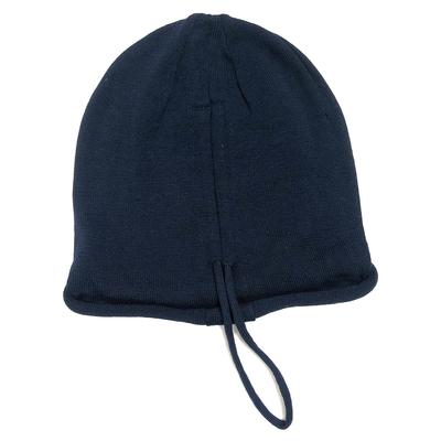Básico Enchi Cuerdas Sólidas Tejido Talla Única Ajustable y Gorro Azul Marino, Oversize, Ligero, Más, Mujer Hombre,