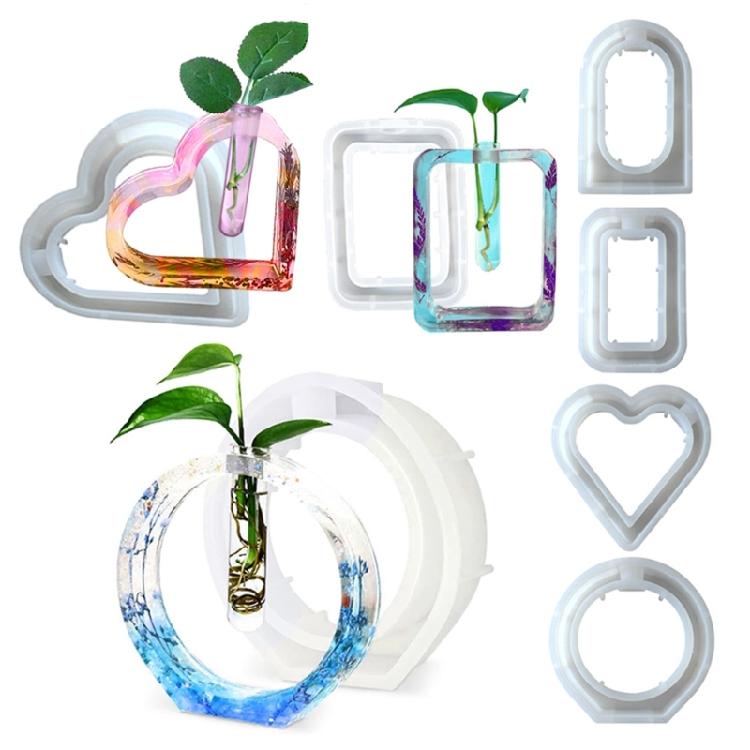 Test Tube Flower Pots Silicone Mold DIY Hydroponic Plant Molds Epoxy Resin Molds