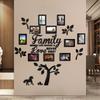 Family Photo Frame Tree Wall Mirror Sticker Acrylic Self-adhesive Tree Collage Living Room Bedroom DIY Art Home Decoration