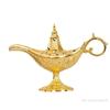 Hollow Legend Aladdin Magic Genie Lamps Incense Burners Retro Wishing Oil Lamp Home Decor Gift