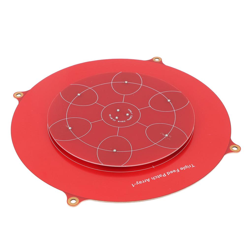 Triple Feed Patch Antenna 5.8Ghz PCB Red Color Fixed Wing Flat Panel Array Aerial Antenna