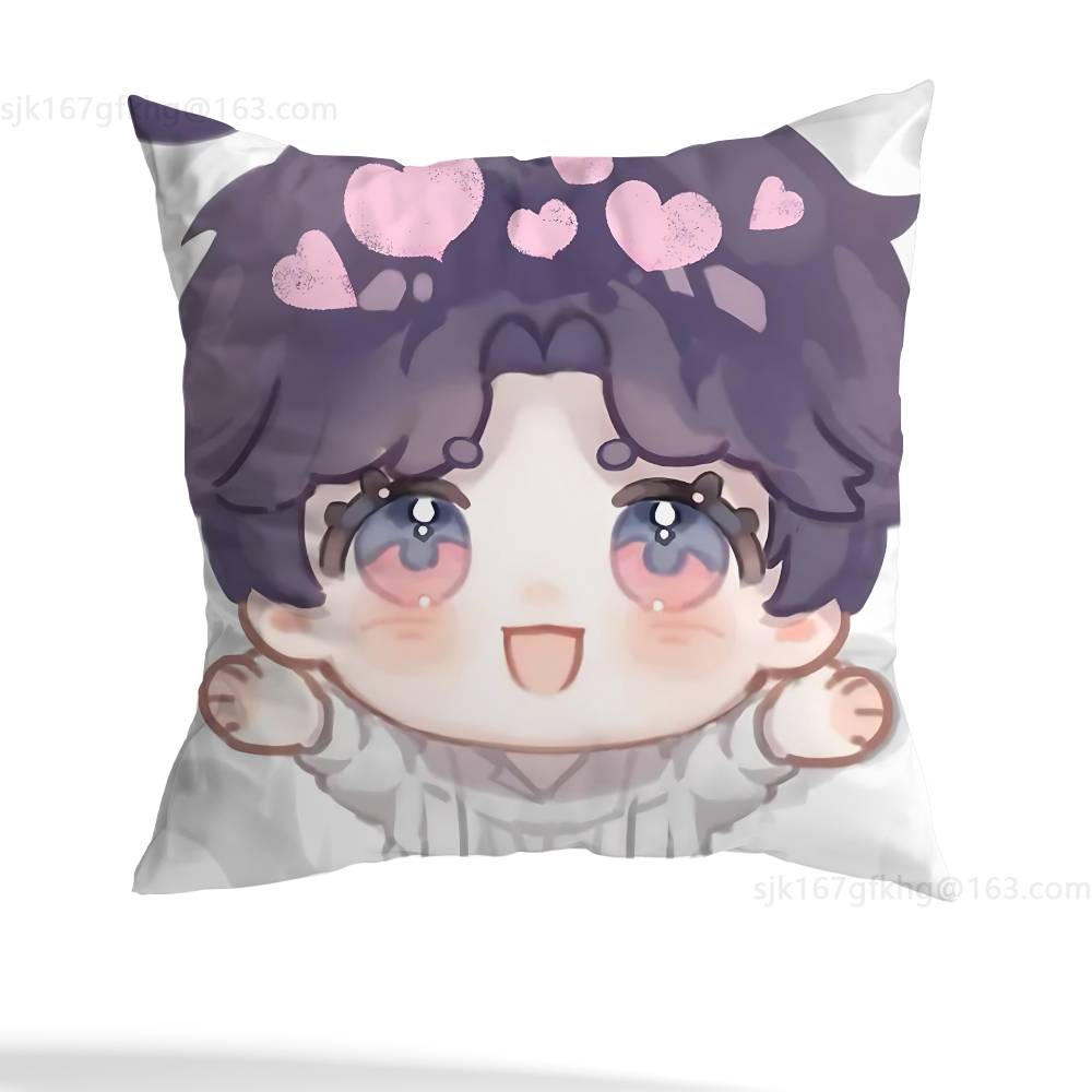 Love And Deepspace Pillow Case Square Double-Sided Printing Short Plush Sofa Cushion Cover Bedroom Bedside Pillow