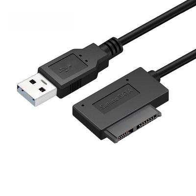 USB zu Slimline SATA 13-Pin Optisches Laufwerk Kabel (SATA 7+6-Pin) zum Verbrennen