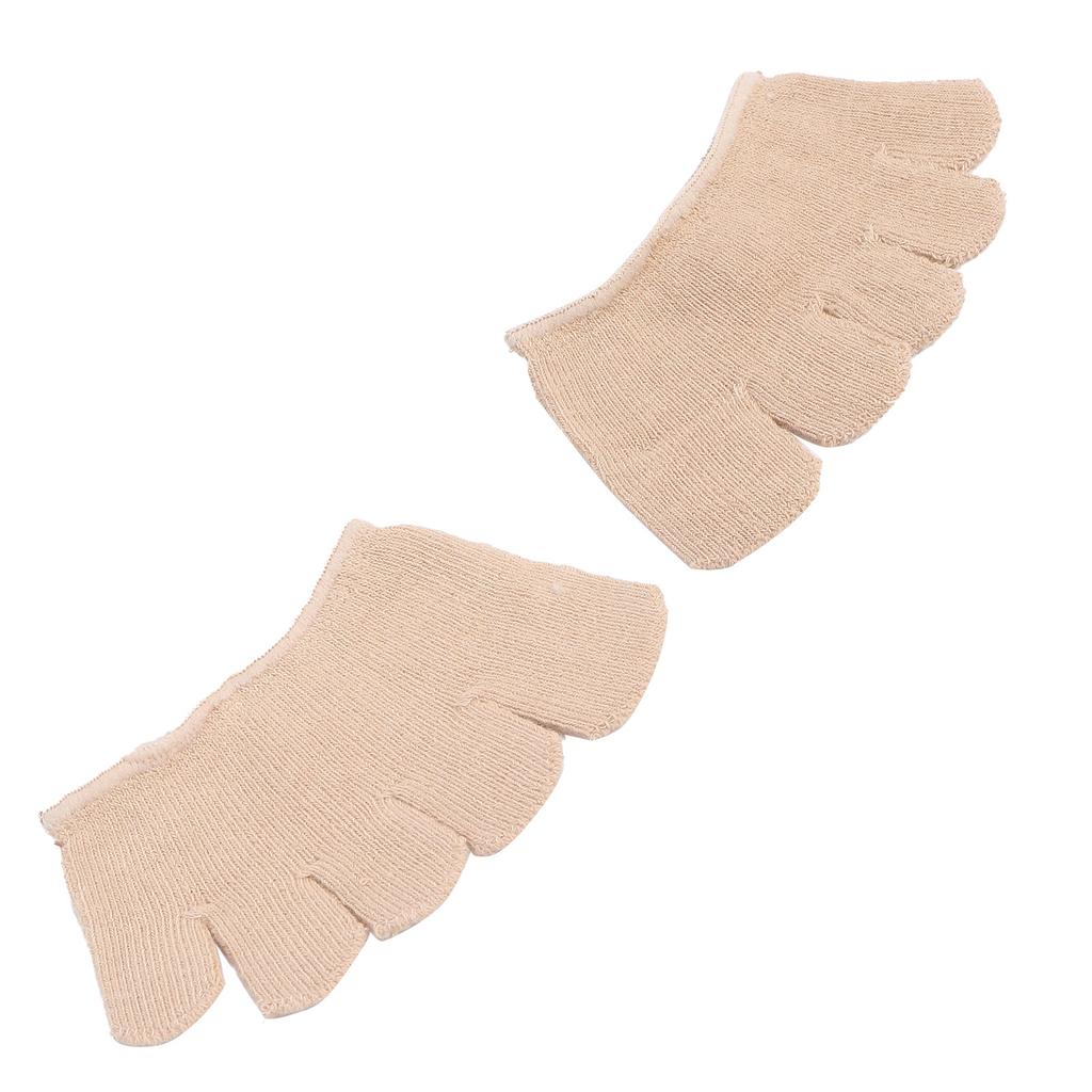 Toe Separating Heelless Socks Breathable Sweat Absorbent Forefoot Pads Cover Toed