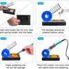60W Soldering Iron Kit with ON-OFF Switch, Solder Sucker, Stand, and PU Handbag