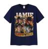 Vintage Mode Klassische Gothic Kleidung Limitierte Schauspieler Jamie Campbell Bower Grafikdruck T-Shirt Lässiges Baumwoll-T-Shirt Unisex