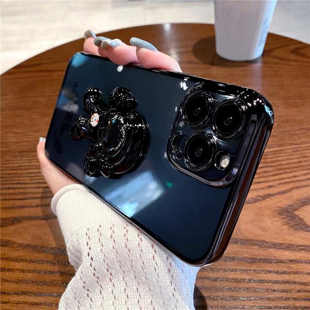 

3d противоударный чехол для телефона с подставкой астронавта для Iphone 13 11 12 Pro Max Xs Xr X 7 8 Plus, силиконовый бампер, прозрачный чехол For iPhone 13Pro Max