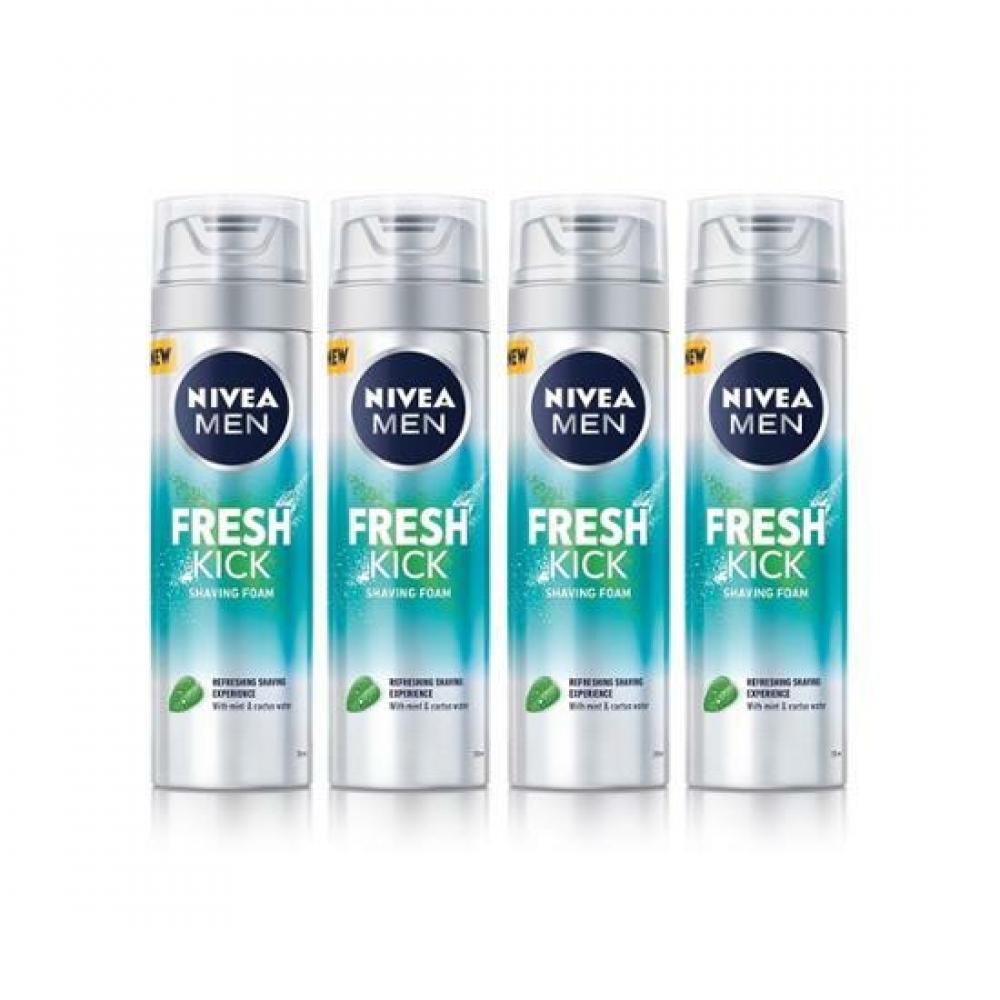 

Nivea Men Fresh Kick Пена для бритья 200 мл, 4 упаковки