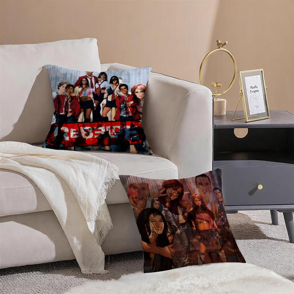 R-Rpd Choir Rebelde Album Band Music Pillow Case Pattern Printed Pillowcase For Living Room Sofa Cushion Cover & Bedroom Decor