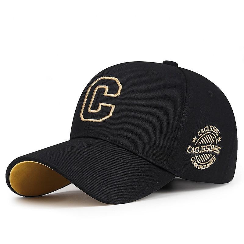 C Embroidery Letter Baseball Hat Adjustable Sun Protection Peaked Gift Caps