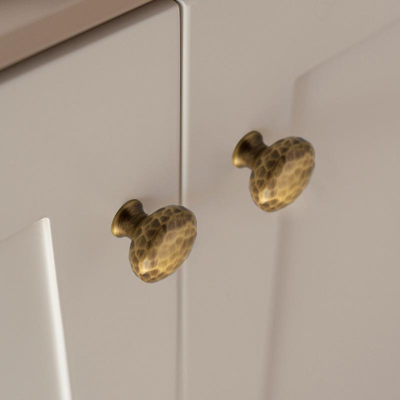 Retro Brass Handle Not Easy To Deform Simple Durable for Wardrobe Cabinet Drawers Home Decoration Beautification