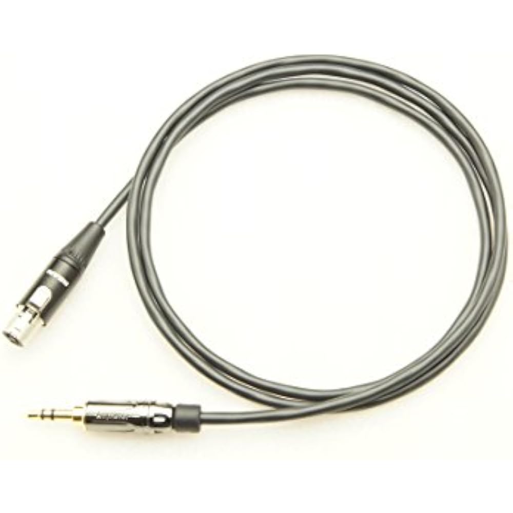 BELDEN 1503A Headphone Cable AKG Type (S Type Stereo Mini Phone-3PIN Mini XLR) (2m, Black)