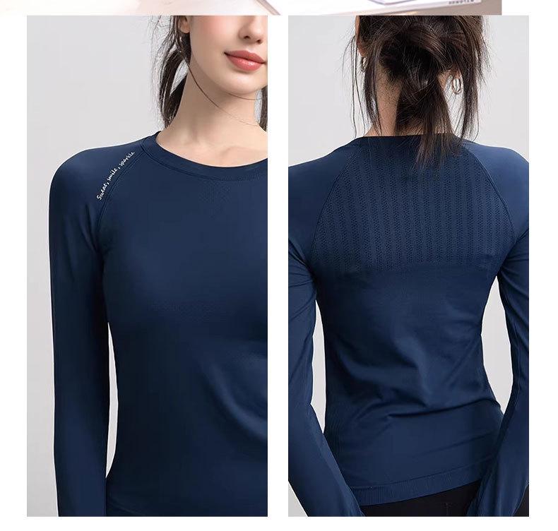 2025 Women's Slimming Breathable Quick-Dry Long Sleeve Yoga Running Top