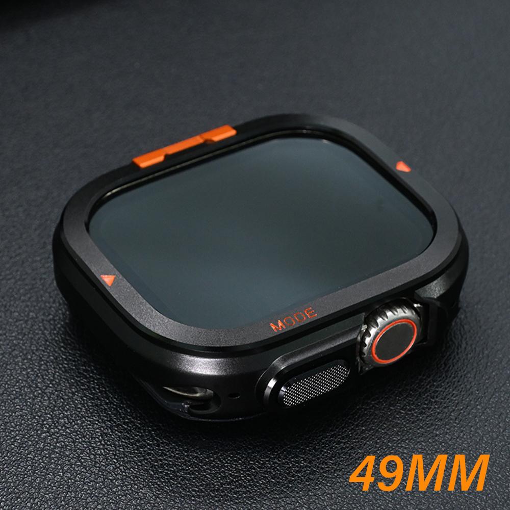 Metal Case for Apple Watch Ultra 2 49mm Protector Case Aluminum Alloy Cover Bumper Frame for IWatch Series 10 46mm Accessories