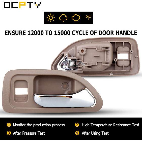 OCPTY Door Handle Interior Rear Passenger Right Side Replacement Fit 1994-1997 for Honda for Accord Inside Door Handle Beige