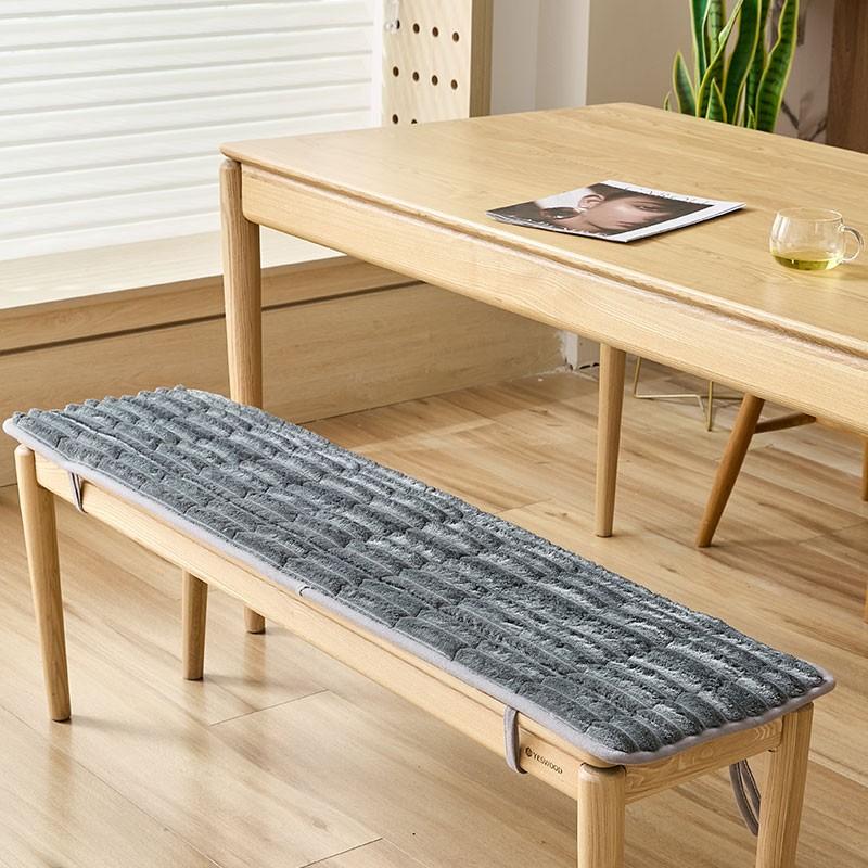 Multi-size Plush Long Bench Cushion Seat Pad for Wooden Shoe Bench Sofa Non-Slip Bottom Tie Garden Bench Seat Swing Seat Pad New