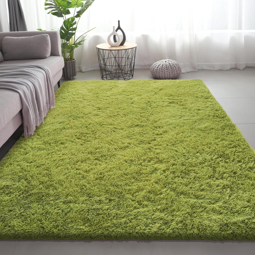 Ultra-Soft Puffy Rug, Bedroom & Living Room Indoor Floor Mat, Nursery Carpet, Children's Girls' Room Home Decor
