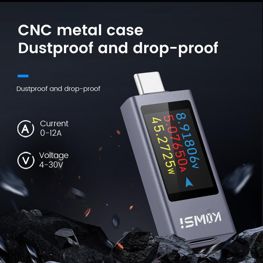 Type-C Power Meter Tester KWS-2303C Cell Phone Charging Test New Current and Voltage Monitor