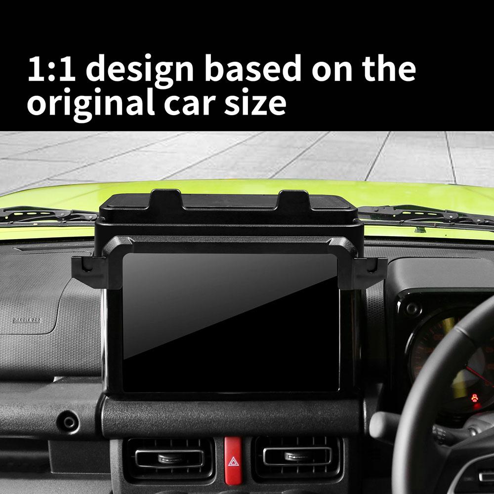 For Suzuki Jimny 2018-2025 Dashboard Screen Storage Box ABS Anti Scratch Interior Decor Practical Organizer Auto Accessories
