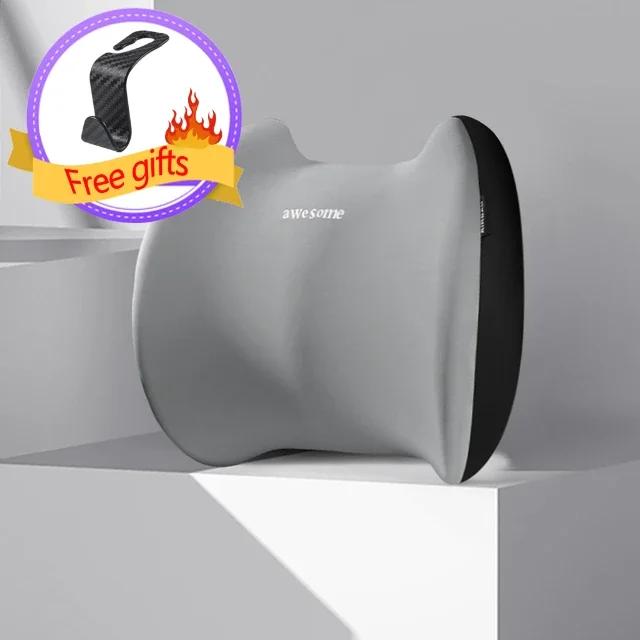 Universal Car Headrest Lumbar Memory Foam Cervical Lumbar Support Car Headrest Backrest Pillow Office Car Interior Accessories