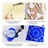 Children's Tie-Dye Embroidery Kit: Bamboo Hoop, Blue Wall Pendant