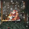Fun-f213 Roof Santa Gift Snowball Glass Window Home Landscaping Window Sticker Uv
