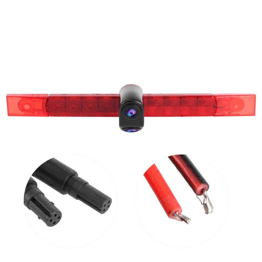 Universal High Mount Brake Light with Camera HD Dual Lens 13 PC4089 Sensor Waterproof